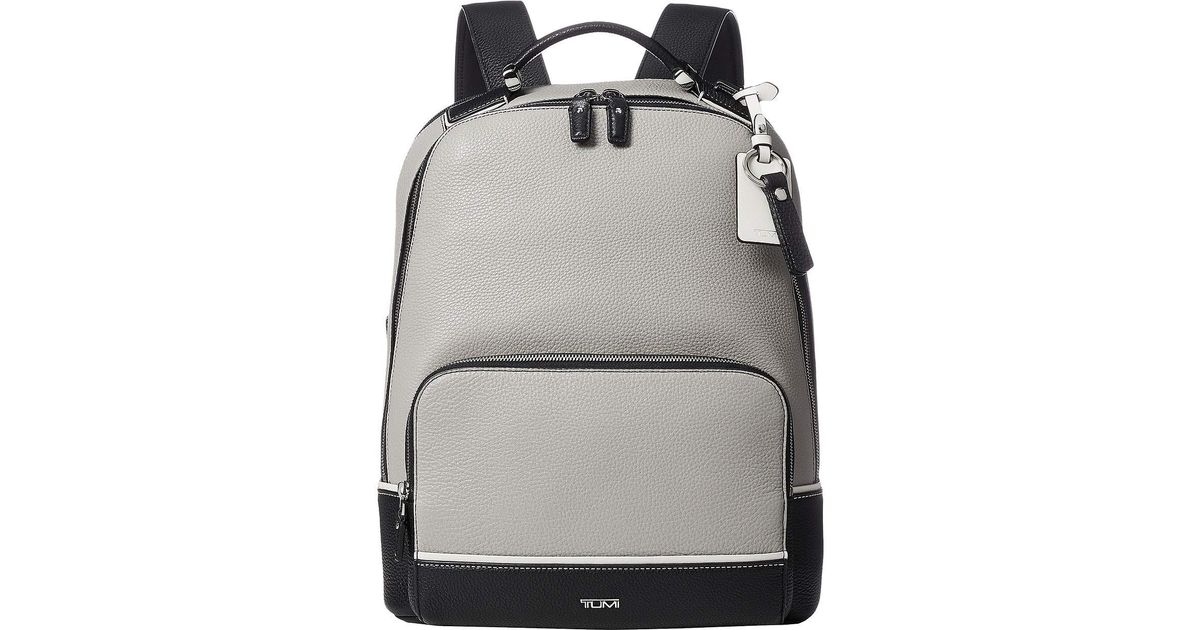tumi grey backpack