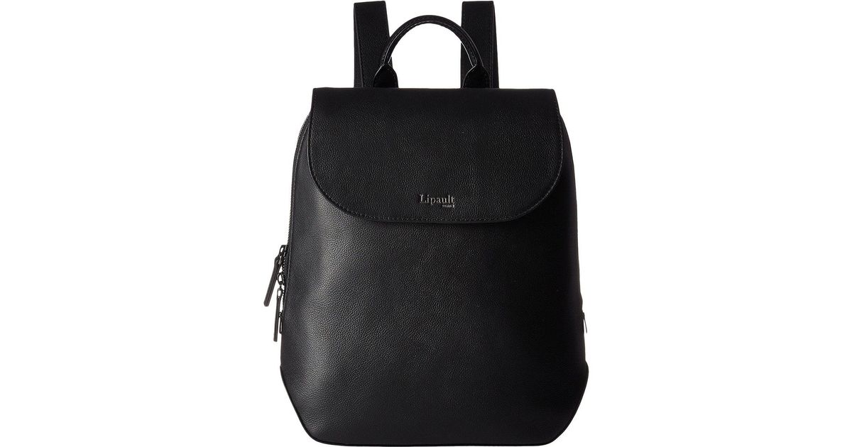 lipault leather backpack