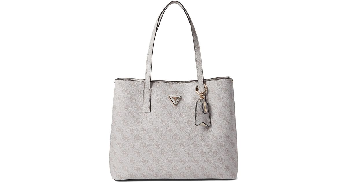 Guess Meridian Girlfriend Tote in White | Lyst