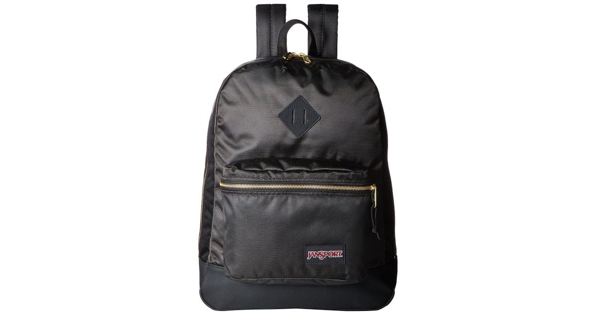 jansport black and gold