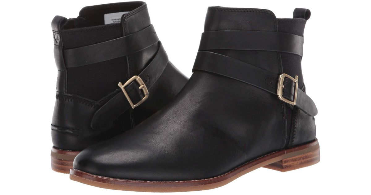 Sperry Top-Sider Seaport Shackle Leather Boot in Black - Lyst