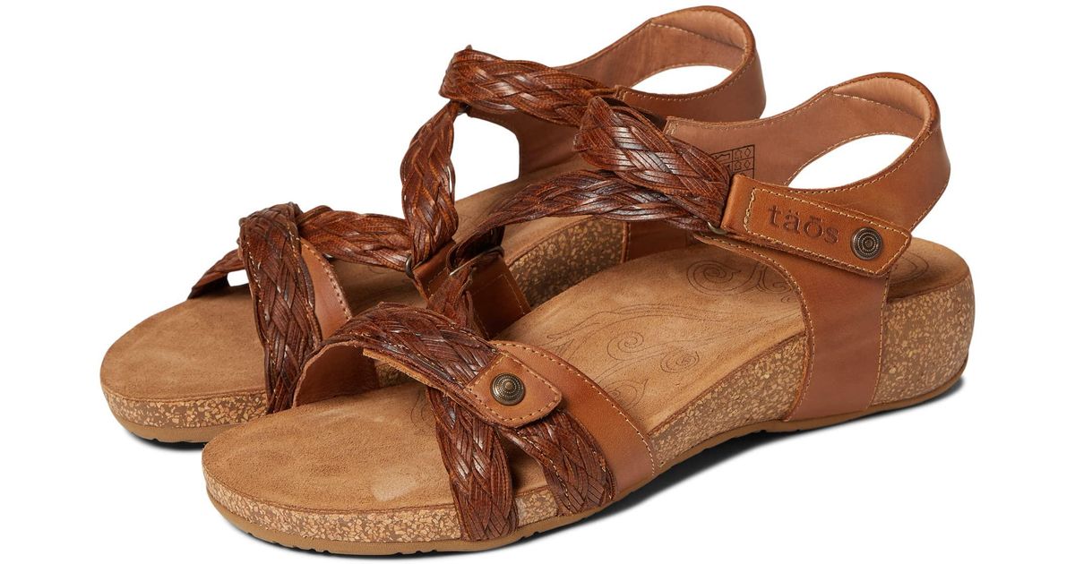 Taos Footwear Leather Newlie in Brown | Lyst