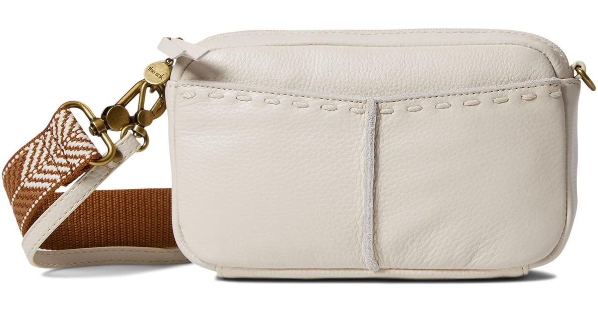 The Sak Leather Cora Smartphone Crossbody in White Lyst