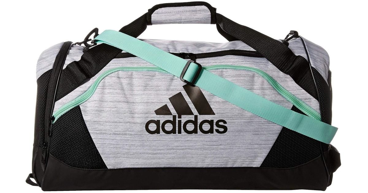 adidas Team Issue Ii Medium Duffel (white Two-tone/black/clear Mint) Duffel  Bags for Men | Lyst