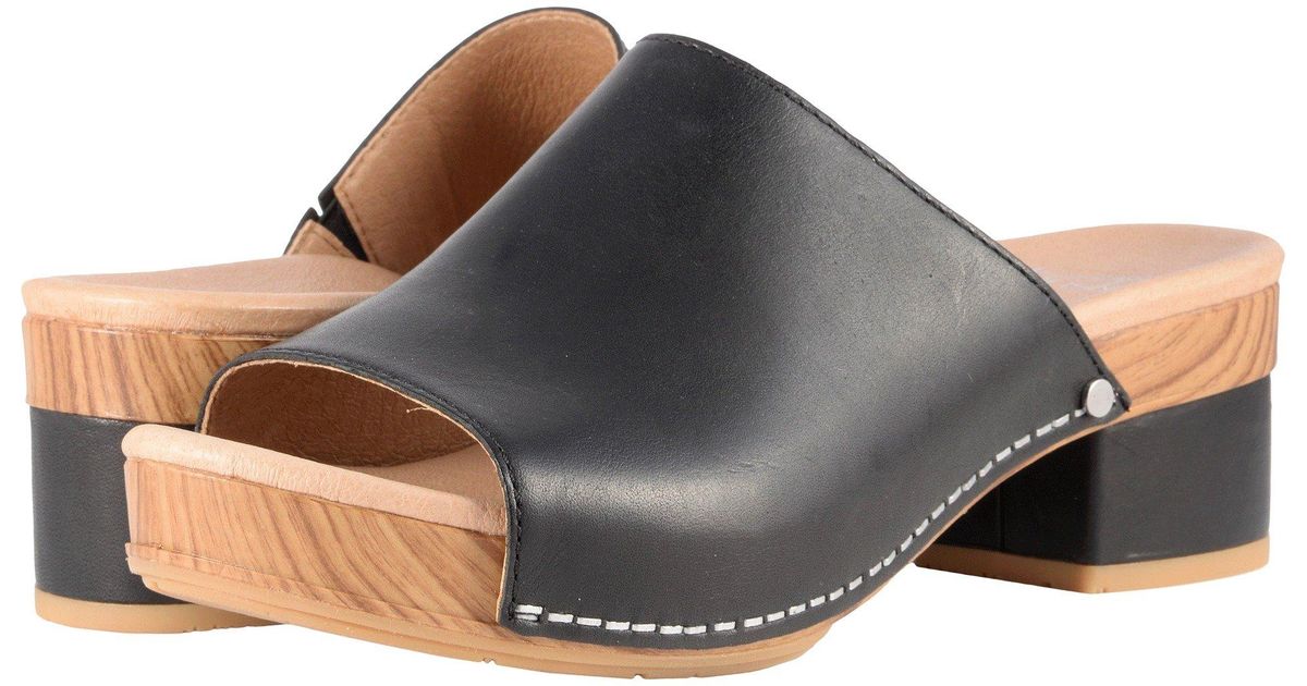 Dansko Leather Maci in Black - Lyst
