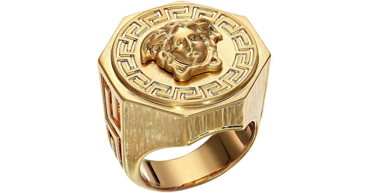 Versace Greca Medusa Ring in Gold 