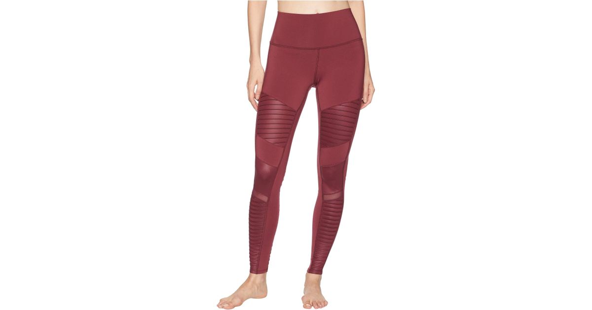 maroon moto leggings