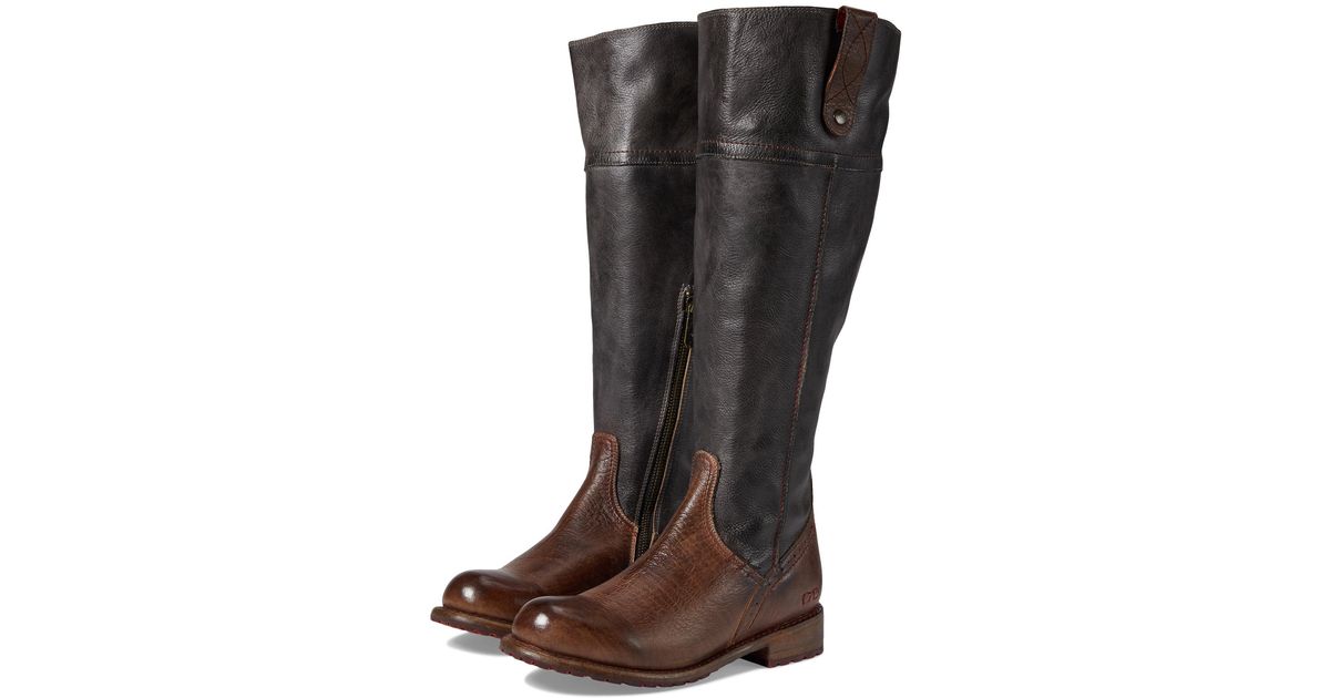 Bed Stu Jacqueline Wide Calf in Brown Lyst