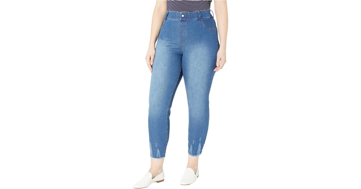 hue plus size denim leggings