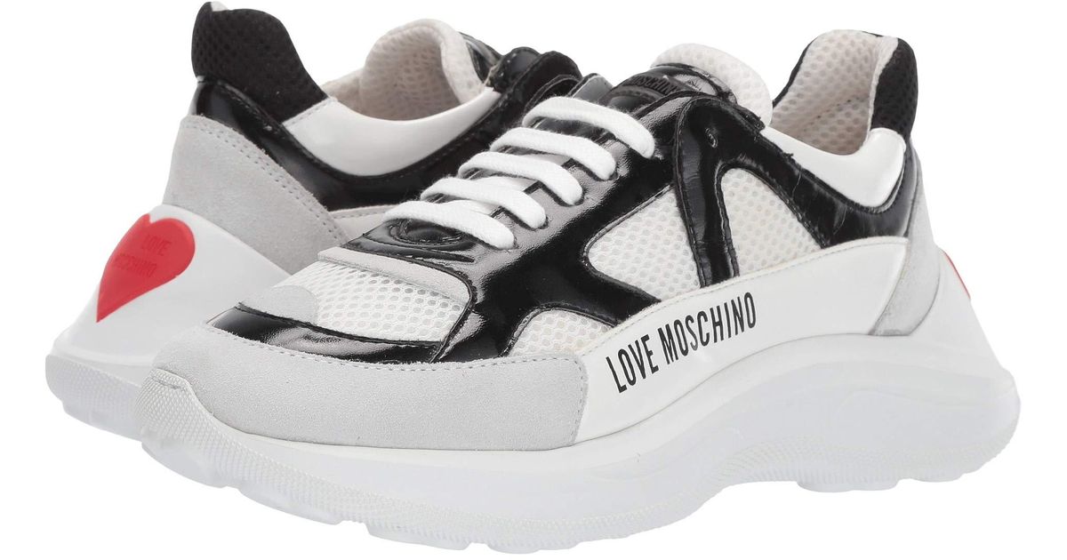 love moschino super heart sneaker