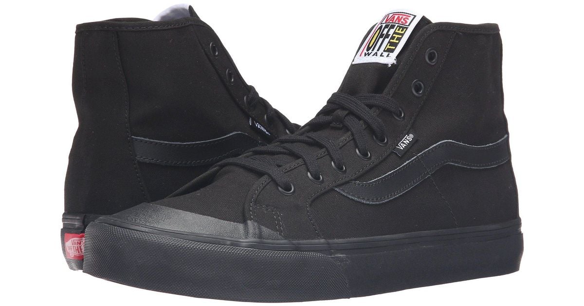 vans black all