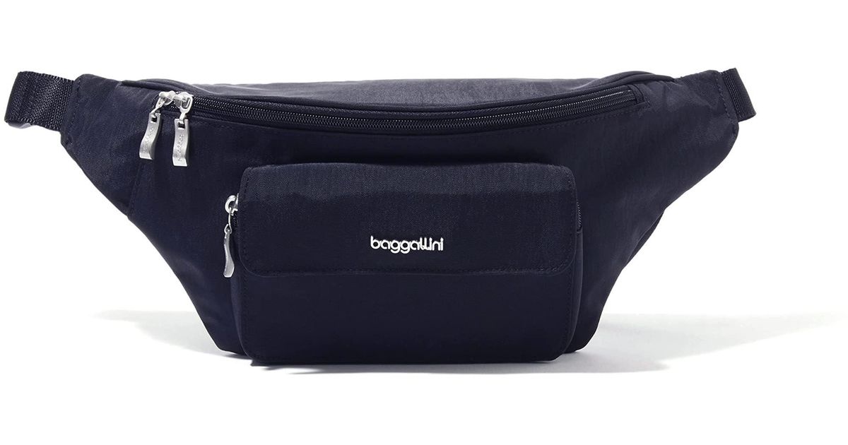 Baggallini Modern Everywhere Waist Pack Sling in Blue Lyst