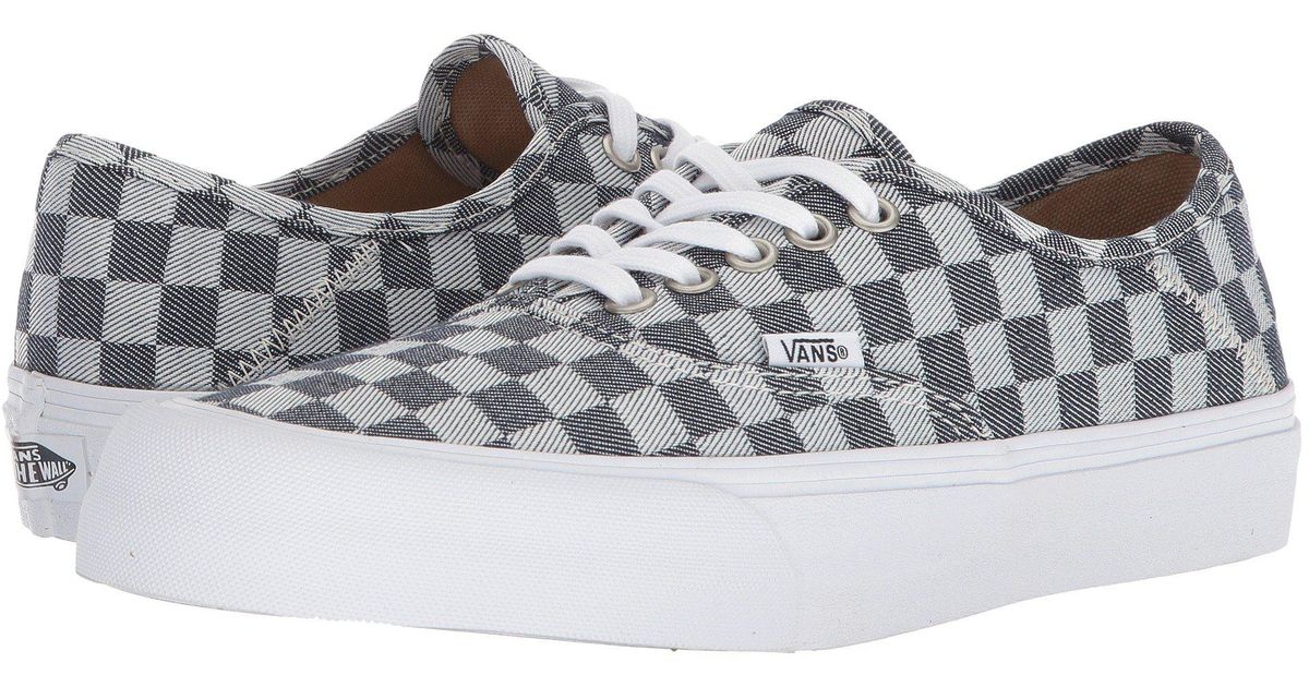 check lace up vans