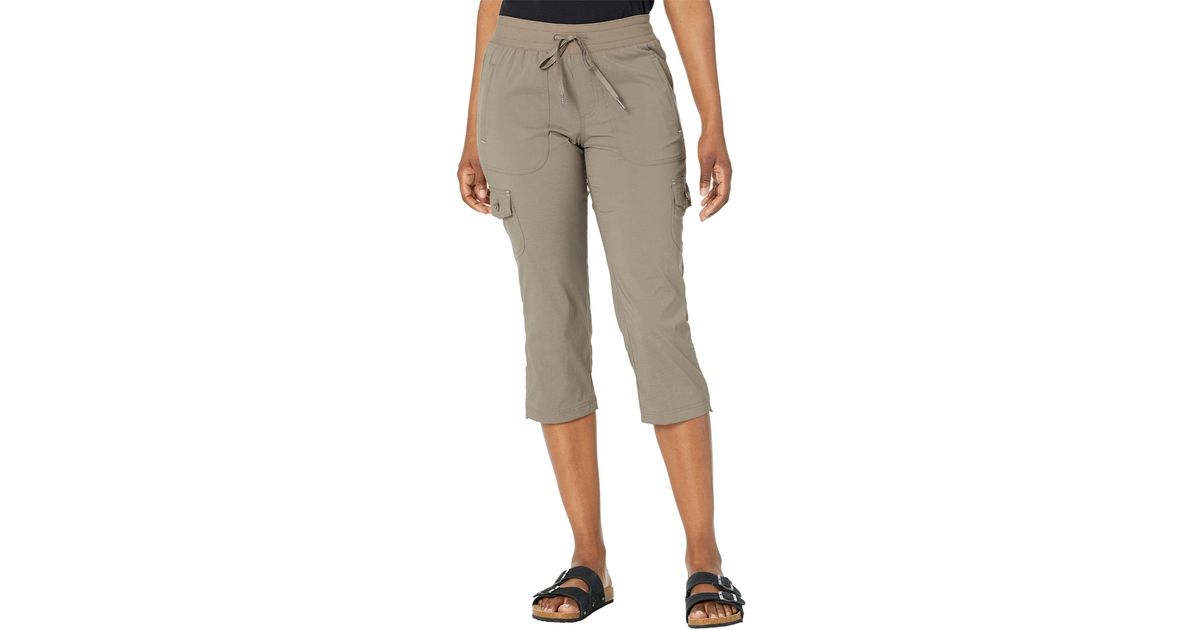 L.L. Bean Synthetic Vista Camp Pants Crop in Gold (Metallic) Lyst