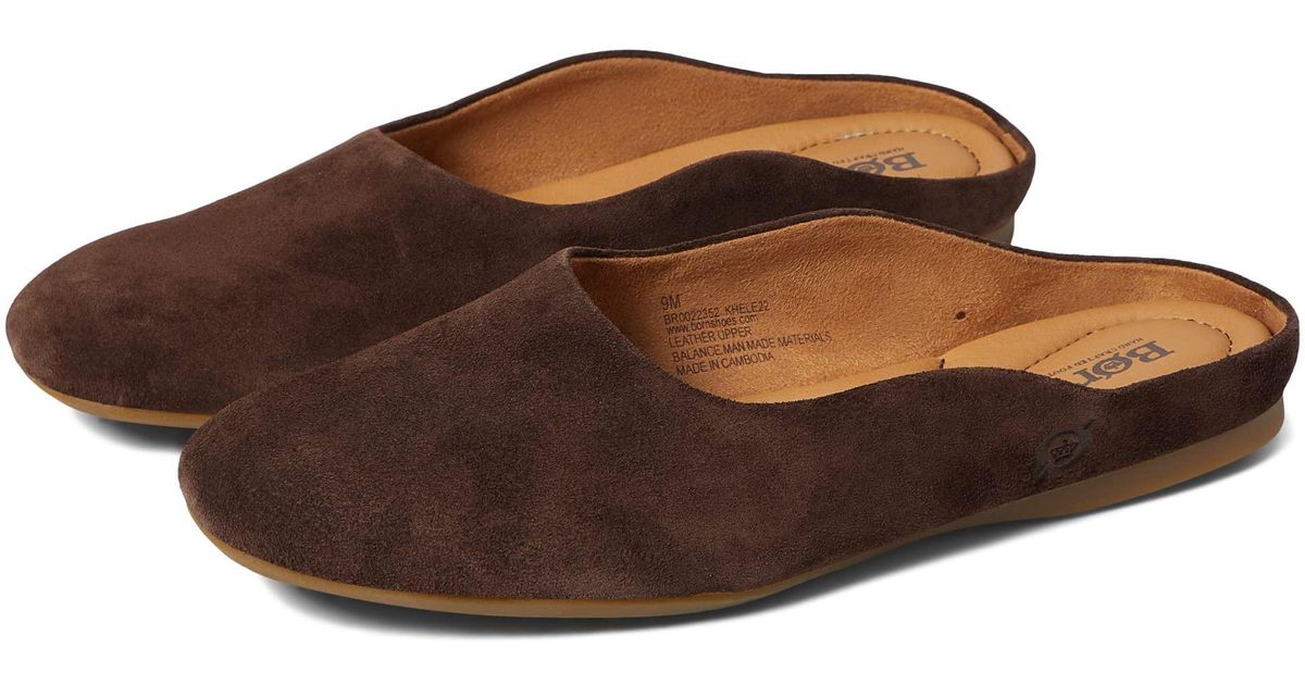 born bryar leather flat mules
