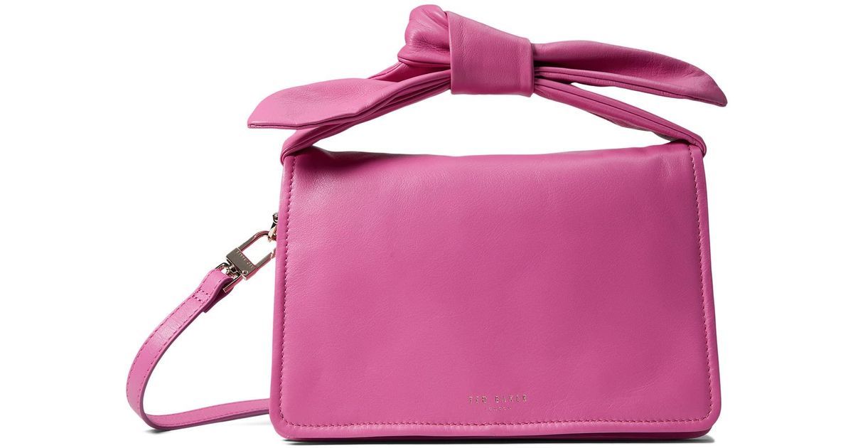 Ted Baker Leather Nyalina Shoulder Bag in Pink | Lyst