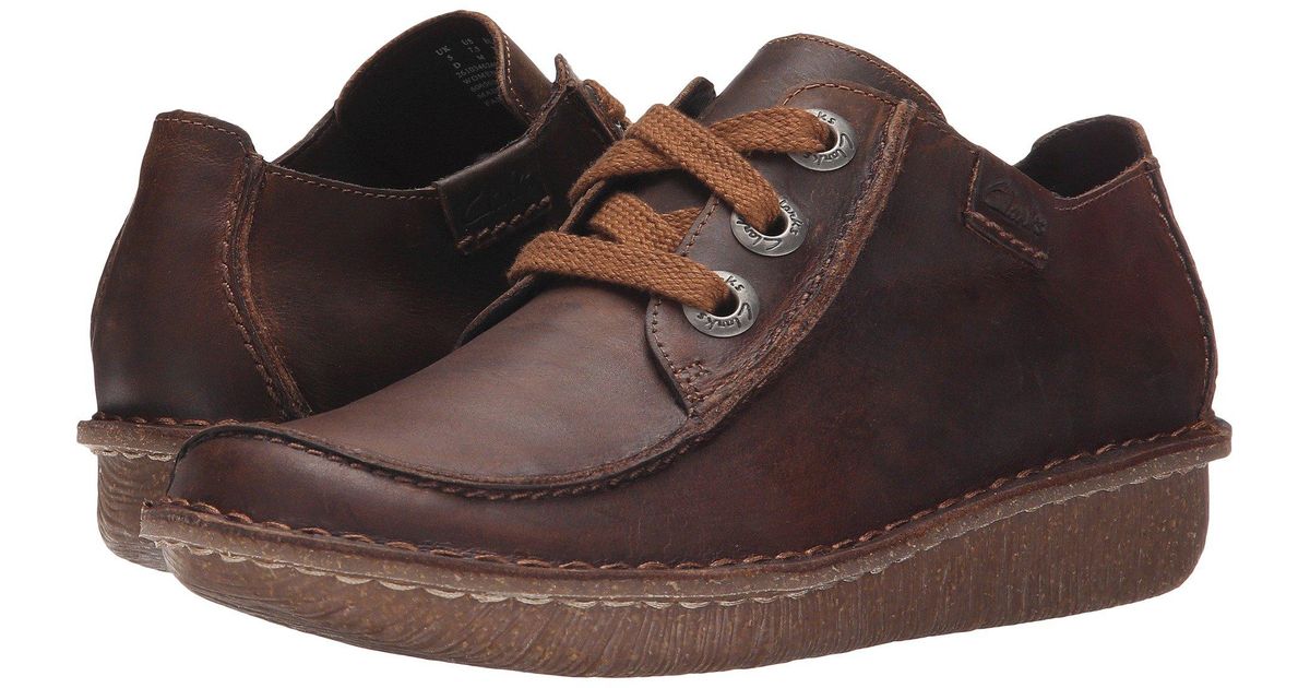 clarks funny dream brown leather