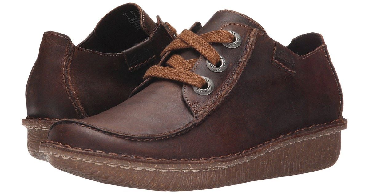 clarks funny dream brown leather