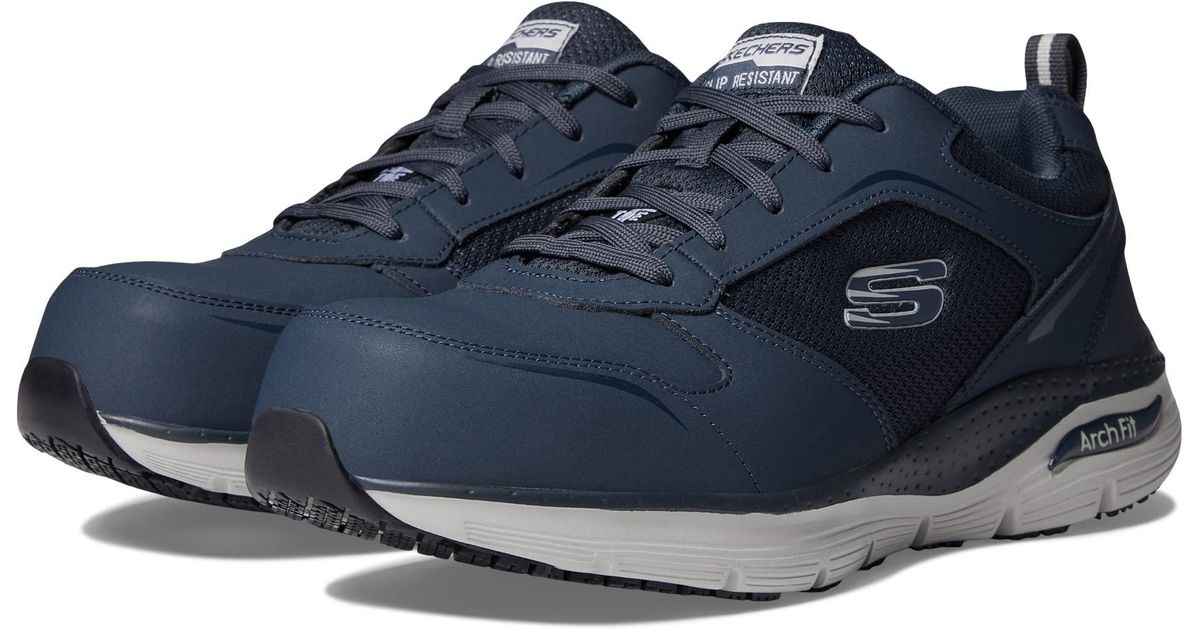 Skechers Work Rubber Arch Fit Sr Comp Toe in Blue for Men Lyst