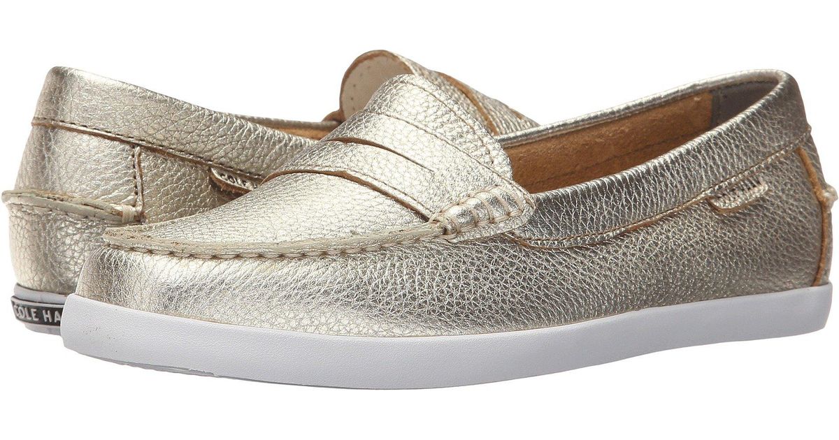 Cole Haan Leather Pinch Loafers and moccasins in Gold (Metallic) Lyst