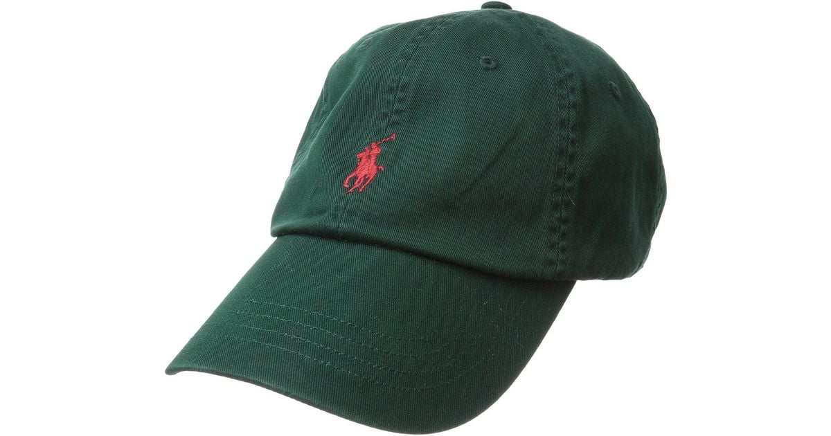 Confine housing end point Polo Ralph Lauren Classic Sport Cotton Chino Hat (college Green) Caps for  Men | Lyst