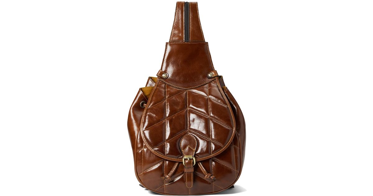 Patricia Nash Itala Saddle Sling in Natural Lyst