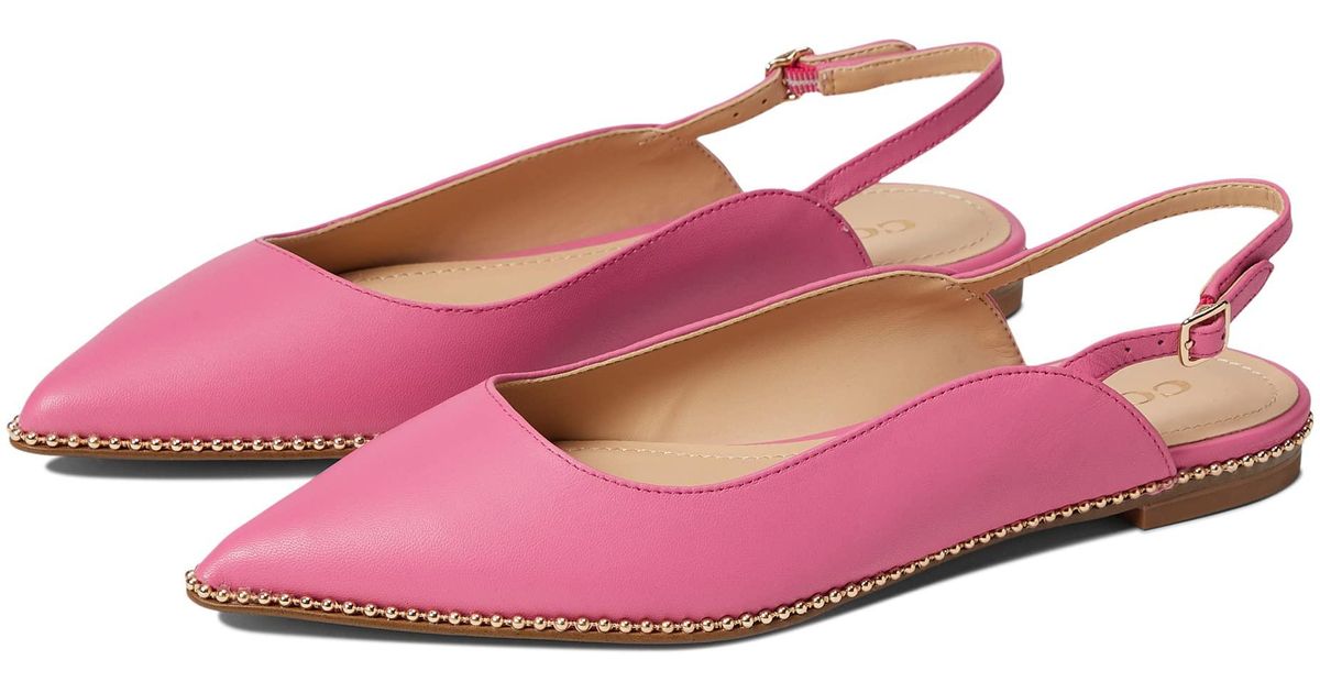 Coach pink flats sales