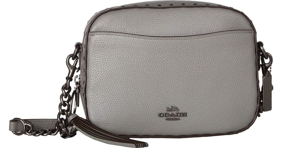 grey coach bag