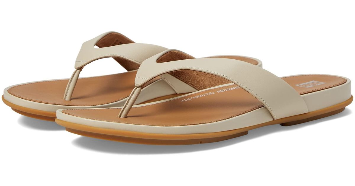 Fitflop Gracie Leather Flipflops Lyst