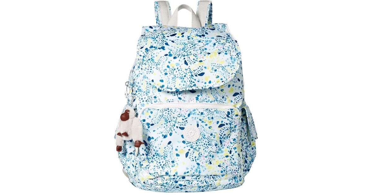 kipling light blue backpack