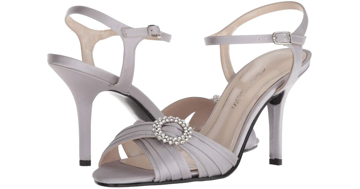 caparros silver heels