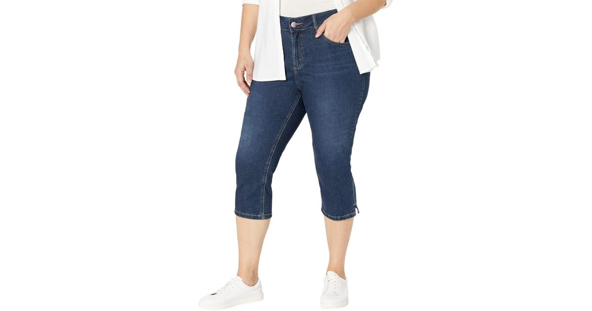 Lee Jeans Plus Size Legendary Capris in Blue Lyst