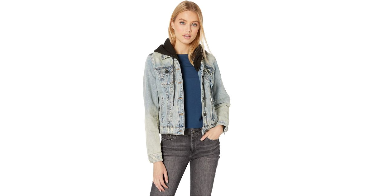 Blank NYC Denim Jacket With Hood In 