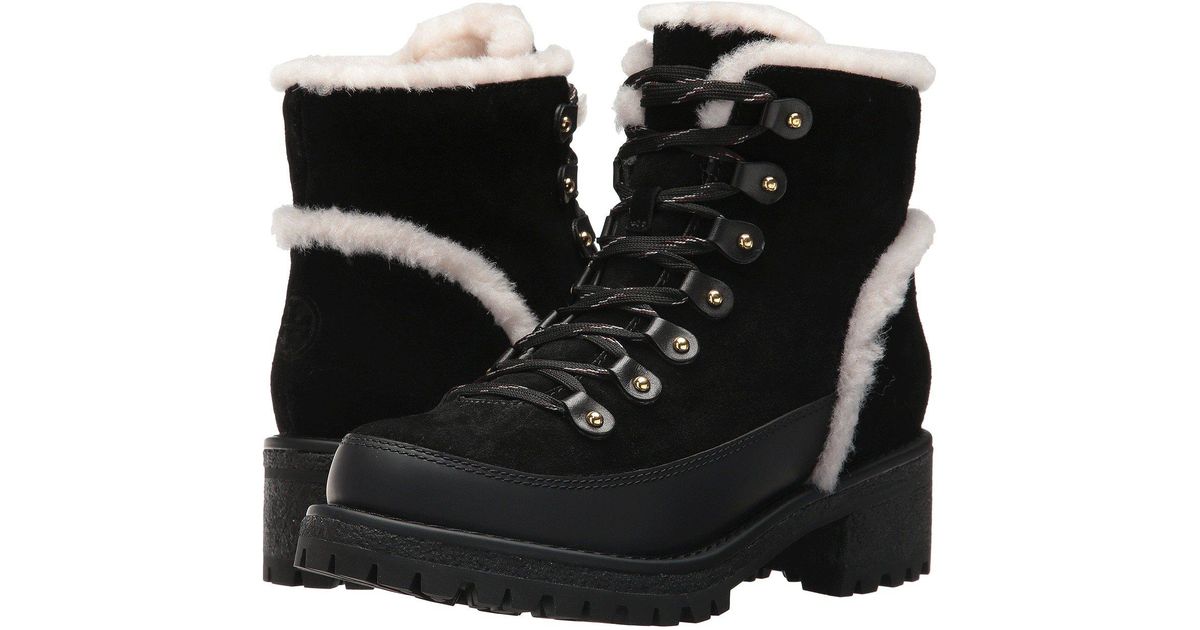 tory burch cooper shearling boot