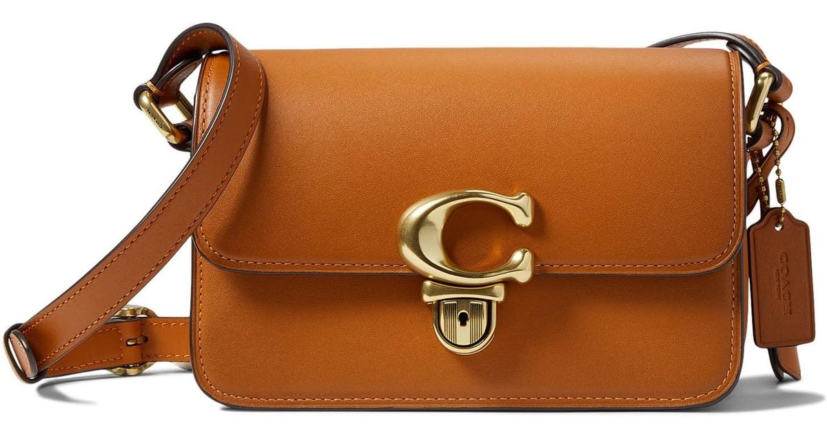 COACH Glovetanned Leather Studio Shoulder Bag 19 in Brown Lyst