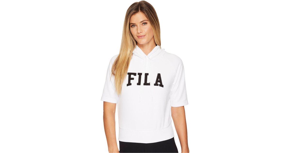 fila short sleeve hoodie