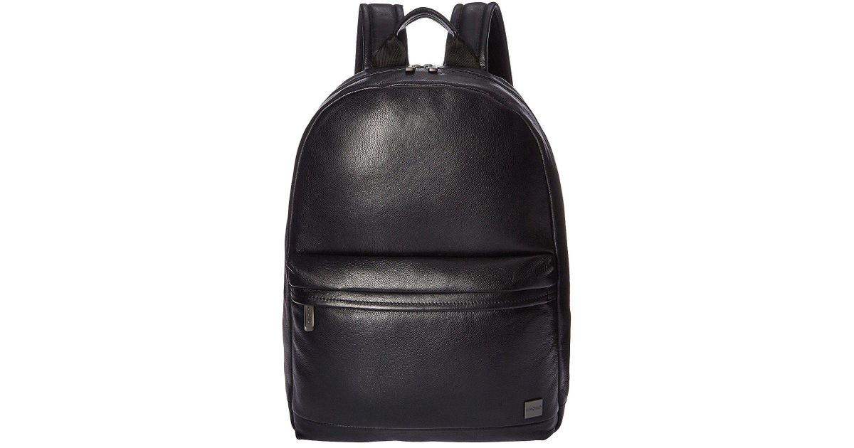 Knomo Leather Barbican Albion Laptop Backpack (pheonix Blue) Backpack Bags in Black for Men - Lyst