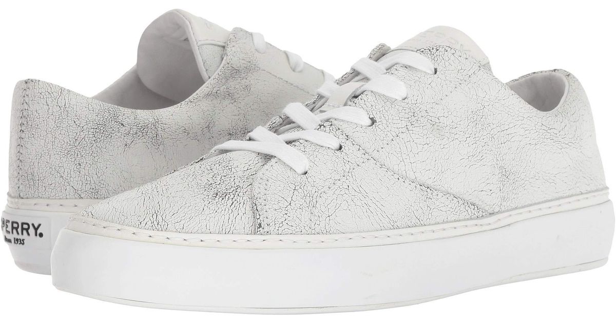 white sperry mens shoes
