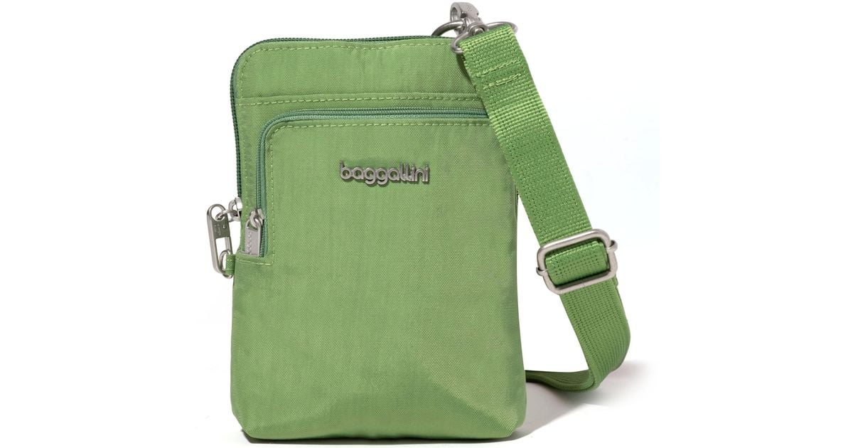 Baggallini Securtex Antitheft Activity Crossbody Bag in Green Lyst