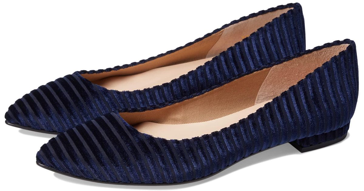 French Sole Velvet Elka in Navy (Blue) Lyst