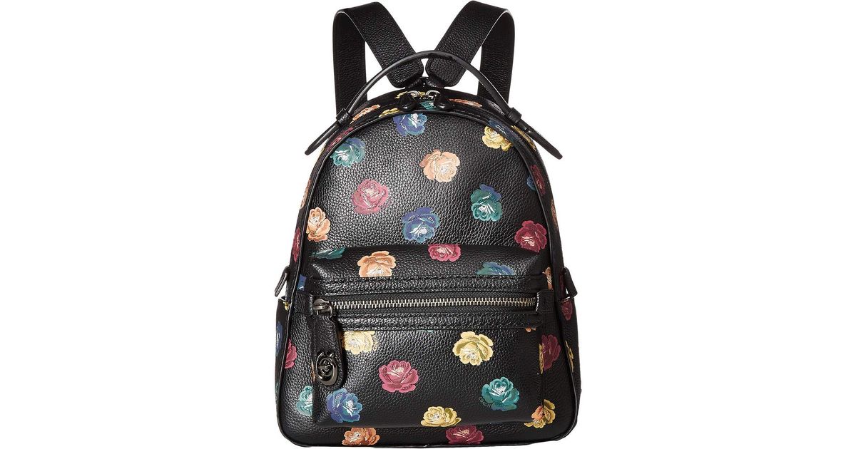 COACH Pebble Leather Floral-print 