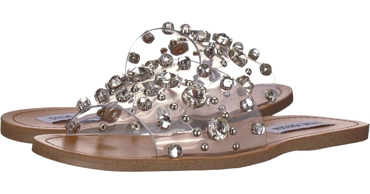 steve madden transparent sandals