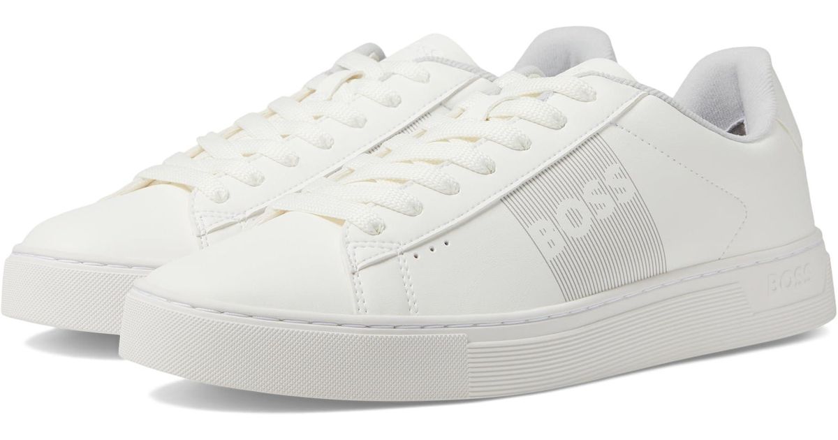 BOSS by HUGO BOSS Rhys Tennis Sneaker in White for Men | Lyst