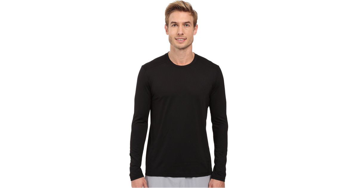 Adidas Black Climacool Single Long Sleeve Crew for men Adidas Black Climacool Single Long Sleeve Crew for men