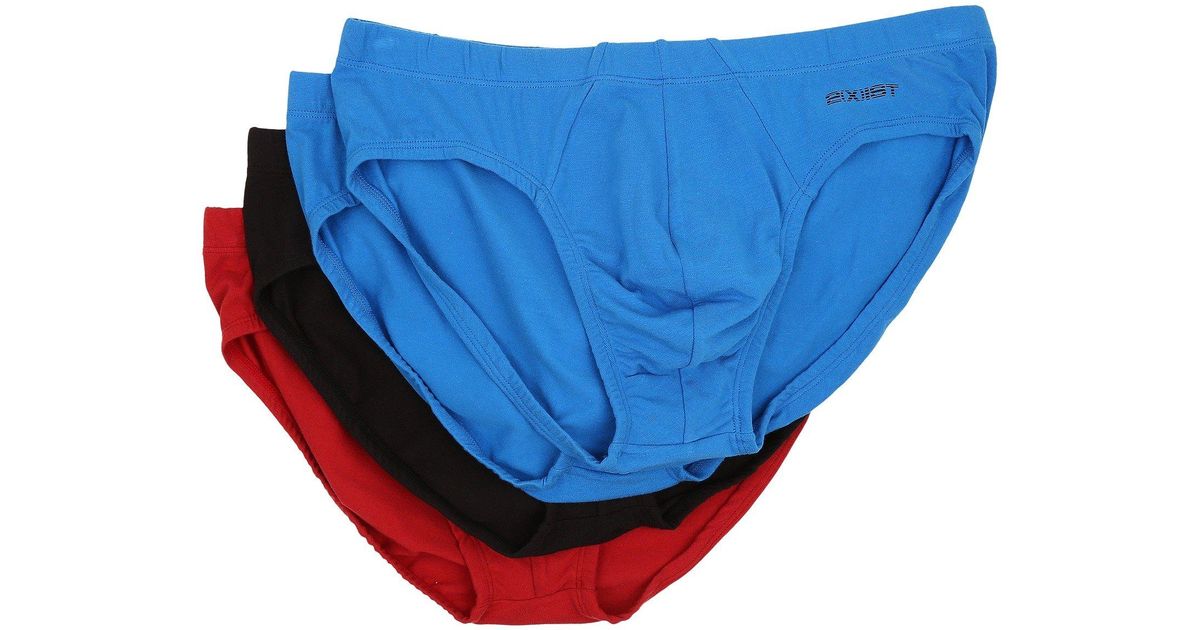 2xist Cotton 2(x)ist Stretch 4pack Bikini Briefs in Blue for Men Lyst