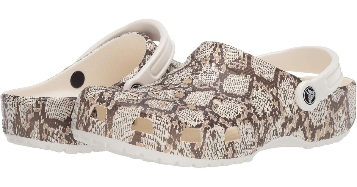 crocs snake print