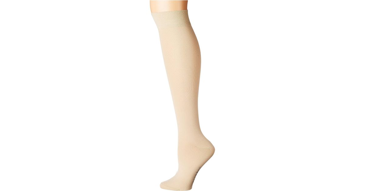 FALKE Cotton Touch Knee High in Beige (Natural) - Lyst
