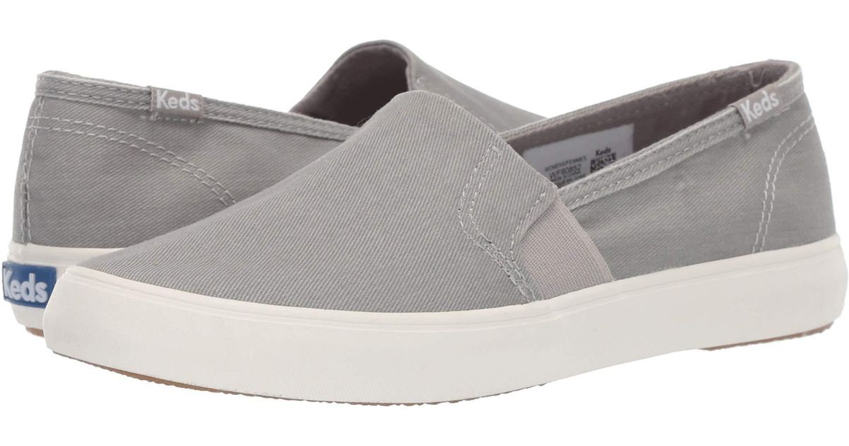 gray slip on keds