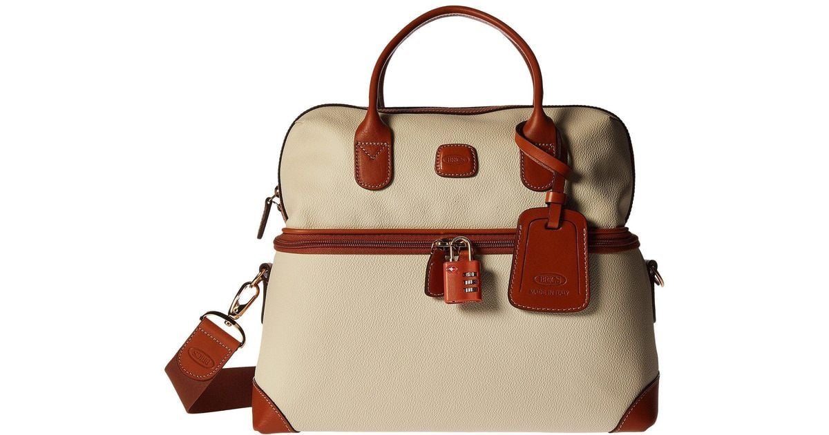 Bric's Leather Firenze Tuscan Train Case in Beige (Natural) Lyst