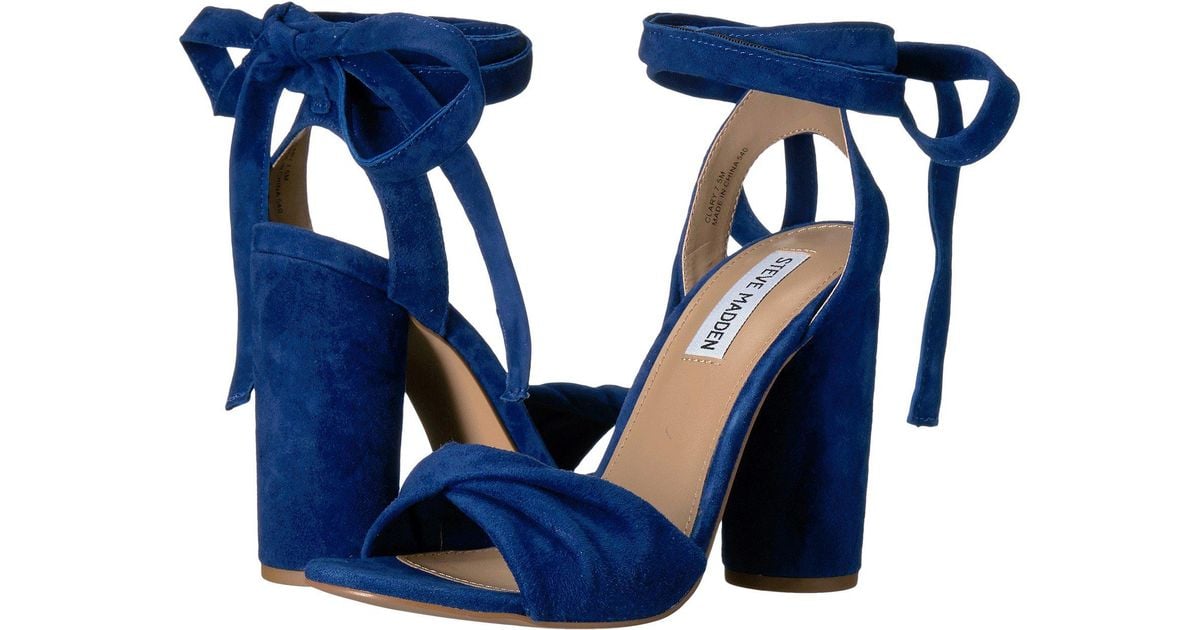 steve madden blue suede pumps